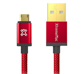 XtremeMac XCL-RMU-23 cavo USB 1,2 m USB 2.0 USB A Micro-USB A Rosso
