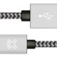 XtremeMac XCL-PMU-13 cavo USB 1,2 m USB A Micro-USB B Alluminio, Nero, Grigio 2