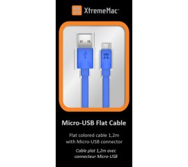 XtremeMac 214050 cavo USB 1,2 m USB A Micro-USB A Blu