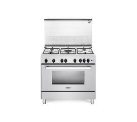 De’Longhi DGVW 96 cucina Gas Stainless steel, Bianco A