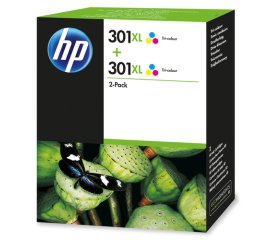 HP Confezione da 2 cartucce di inchiostro in tricromia originali ad alta capacità 301XL