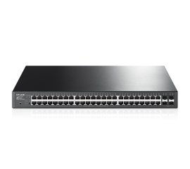 TP-Link T1600G-52PS switch di rete Gestito L2+ Gigabit Ethernet (10/100/1000) Supporto Power over Ethernet (PoE) 1U Nero