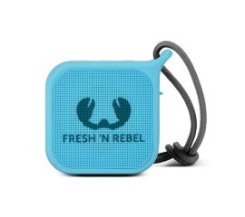 Fresh 'n Rebel Rockbox Pebble 1RB0500SK - Altoparlante portatile Bluetooth splashproof, azzurro