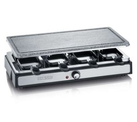 Severin RG 2346 griglia per raclette 8 persona(e) 1400 W Nero, Grigio, Stainless steel