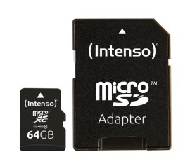 Intenso 64GB MicroSDHC memoria flash MicroSDXC Classe 10
