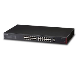 Buffalo BS-GS2024P switch di rete Gestito L2/L3 Gigabit Ethernet (10/100/1000) Supporto Power over Ethernet (PoE) 1U Nero