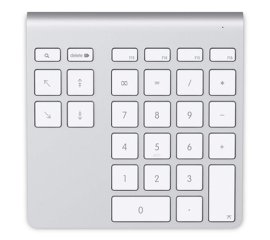 Belkin YourType tastierino numerico PC/server Bluetooth Alluminio, Bianco