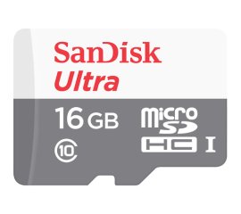 SanDisk Ultra MicroSDHC 16GB UHS-I + SD Adapter Classe 10