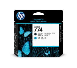 HP Testina di stampa nero opaco/ciano 774 DesignJet