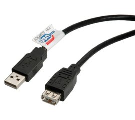 ROLINE 11.02.8947 cavo USB 0,8 m USB 2.0 USB A Nero