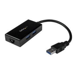 StarTech.com Adattatore USB 3.0 a Ethernet Gigabit con Hub USB a 2 porte incorporato