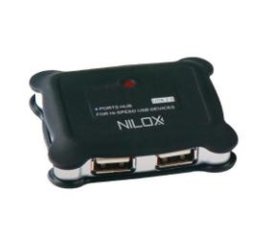 Nilox 4 x USB 2.0 480 Mbit/s Nero