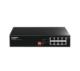 Edimax GS-1008PH V2 switch di rete Non gestito Gigabit Ethernet (10/100/1000) Supporto Power over Ethernet (PoE) Nero