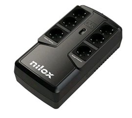NILOX NXGCLIO10001X5 UPS OFFICE PREMIUM LINE INTERACTIVE 1000 VA 6 PRESE SCHUKO BLACK