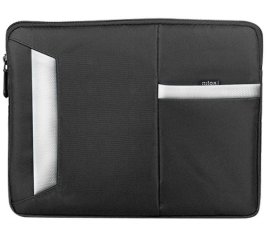 Nilox NX133SLVBCWT borsa per laptop 33,8 cm (13.3") Custodia a tasca Nero, Bianco