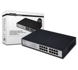 Digitus DN-80100 switch di rete Gigabit Ethernet (10/100/1000) Nero, Argento