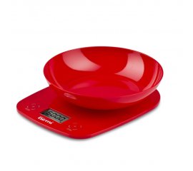 Girmi PS01 Rosso Superficie piana Rotondo Bilancia da cucina elettronica