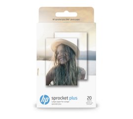 HP Confezione da 20 fogli di carta fotografica adesiva Sprocket Plus da 5,8 x 8,7 cm
