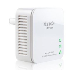 Tenda P200 adattatore di rete PowerLine 200 Mbit/s Collegamento ethernet LAN Bianco 1 pz