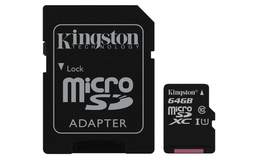 Kingston Technology Canvas Select memoria flash 64 GB MicroSDXC Classe 10 UHS-I venduto su Radionovelli.it!