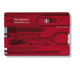 Victorinox SwissCard Classic Rosso, Trasparente ABS sintetico