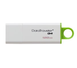 Kingston Technology DataTraveler G4 unità flash USB 128 GB USB tipo A 3.2 Gen 1 (3.1 Gen 1) Verde, Bianco