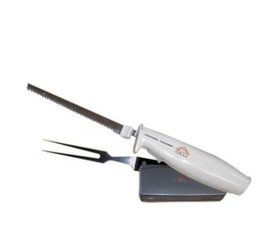 DCG Eltronic EM2121 coltello elettrico 100 W Stainless steel, Bianco