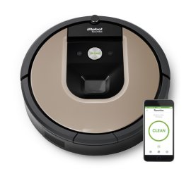 iRobot Roomba 966 aspirapolvere robot 0,6 L Senza sacchetto Nero, Argento
