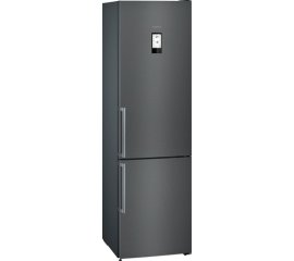 Siemens iQ500 KG39NHXEP frigorifero con congelatore Libera installazione 368 L E Nero, Stainless steel