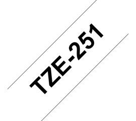 Brother TZE-251 nastro per etichettatrice Nero su bianco