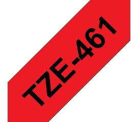 Brother TZE-461 nastro per etichettatrice Nero su rosso