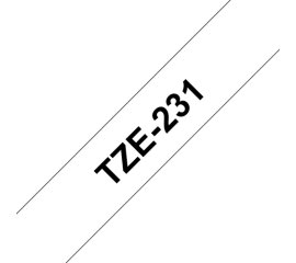 Brother TZE-231 nastro per etichettatrice Nero su bianco