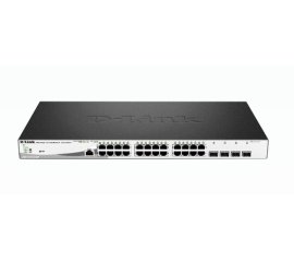 D-Link DGS-1210-28MP switch di rete Gestito L2 Gigabit Ethernet (10/100/1000) Supporto Power over Ethernet (PoE) 1U Nero, Grigio