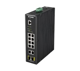 D-Link DIS-200G-12PS switch di rete Gestito L2 Gigabit Ethernet (10/100/1000) Supporto Power over Ethernet (PoE) Nero