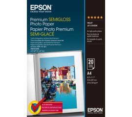 Epson Premium Semi-Gloss Photo Paper - A4 - 20 Fogli