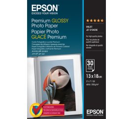 Epson Premium Glossy Photo Paper - 13x18cm - 30 Fogli
