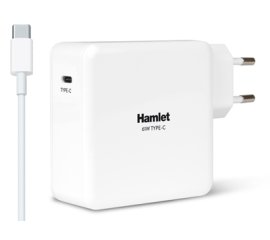 Hamlet 61W Type-C Charger alimentatore universale per notebook bianco