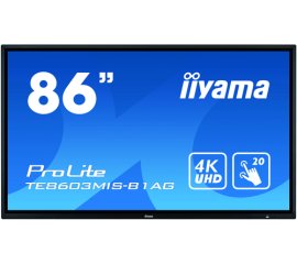 iiyama ProLite TE8603MIS-B1AG Monitor PC 2,18 m (86") 3840 x 2160 Pixel 4K Ultra HD Touch screen Multi utente Nero