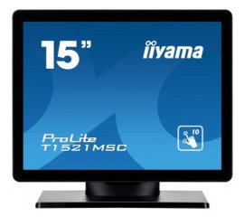 iiyama ProLite T1521MSC-B1 monitor touch screen 38,1 cm (15") 1024 x 768 Pixel Multi-touch Da tavolo Nero