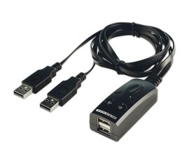 Lindy 32165 switch per keyboard-video-mouse (kvm) Nero