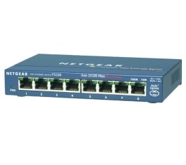 NETGEAR FS108-300PES switch di rete Non gestito L2 Fast Ethernet (10/100) Blu