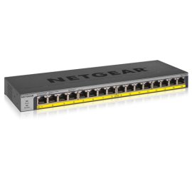 NETGEAR GS116LP Non gestito Gigabit Ethernet (10/100/1000) Supporto Power over Ethernet (PoE) Nero