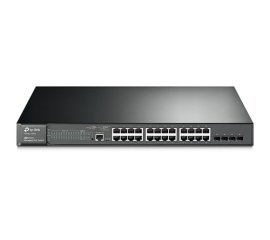 TP-Link T2600G-28MPS (TL-SG3424P) Gestito L2 Gigabit Ethernet (10/100/1000) Supporto Power over Ethernet (PoE) 1U Nero