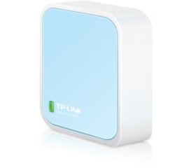TP-Link TL-WR802N router wireless Fast Ethernet Banda singola (2.4 GHz) Blu, Bianco