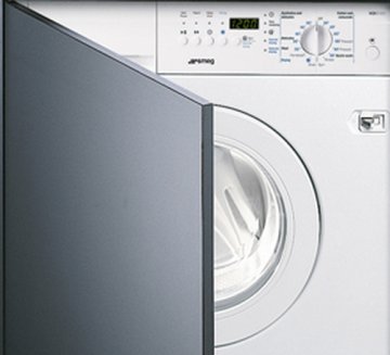 Smeg WDI12C1 lavatrice Caricamento frontale 5 kg 1200 Giri/min Nero, Bianco