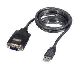 Lindy 42686 cavo seriale Nero 1,1 m USB tipo A DB-9