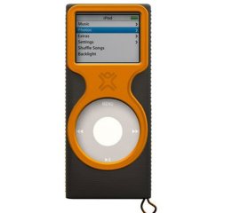 XtremeMac MicroGlove for iPod nano - Black/Orange