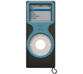 XtremeMac MicroGlove for iPod nano - Black/Blue