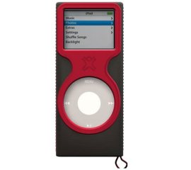 XtremeMac MicroGlove for iPod nano - Black/Dark Red
