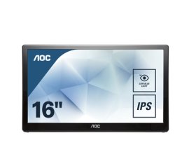 AOC 59 Series I1659FWUX Monitor PC 39,6 cm (15.6") 1920 x 1080 Pixel Full HD LCD Nero